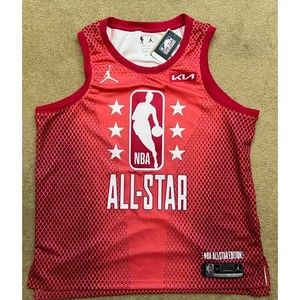 Jordan LeBron James #6 2022 NBA All-Star Game Swingman Red Jersey Mens Size 2XL